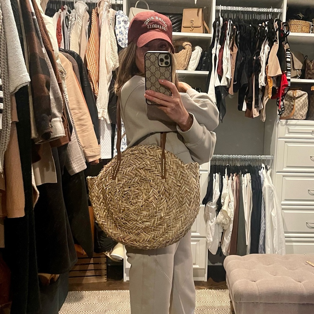 Straw beach bag